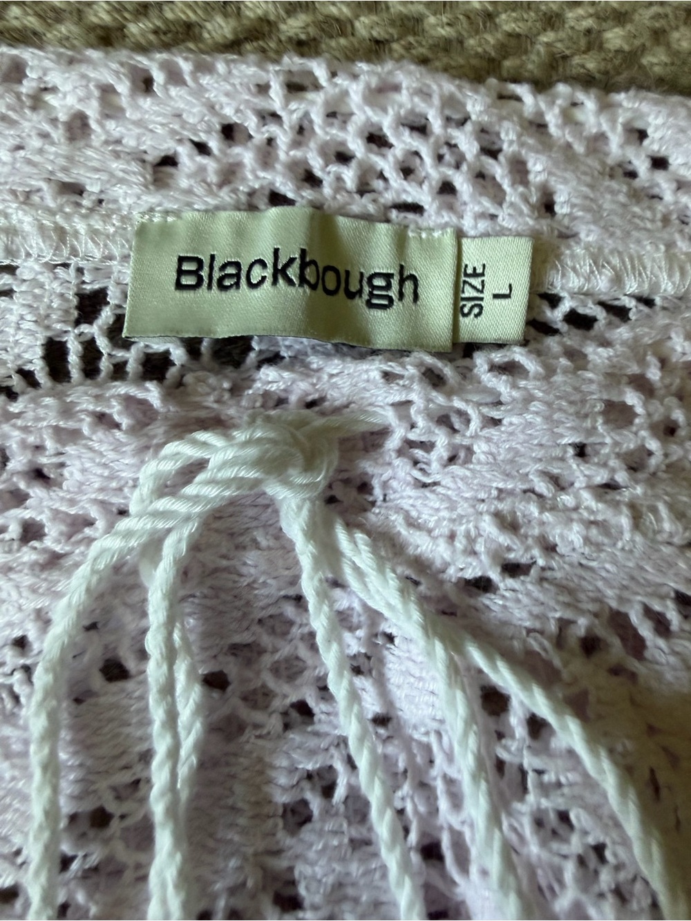 Blackbough Light Pink Mara Micro skirt Crochet Drawstring Cover-Up - Picture 2 of 5